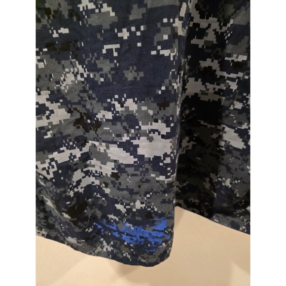 U.S. Navy NWU Type I Digital Blue Blouse Medium Short USN Warfare Insignia - Picture 5 of 7